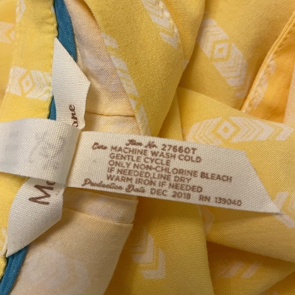 NWOT Matilda Jane Golden Hour Blouse Yellow/White Size M boho, feminine, flowy, - Picture 8 of 10